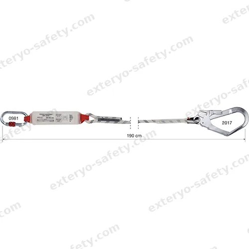 5030106 - SHOCK ABSORBER ROPE SINGLE 190 cm + 0981 + 2017, Assorbitore di energia C.A.M.P.