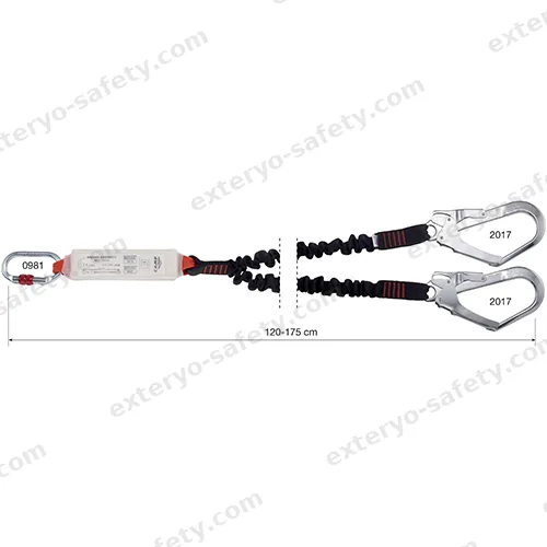 7030201 - SHOCK ABSORBER REWIND DOUBLE 120-175 cm + 0981 + 2x2017, Assorbitore di energia C.A.M.P.