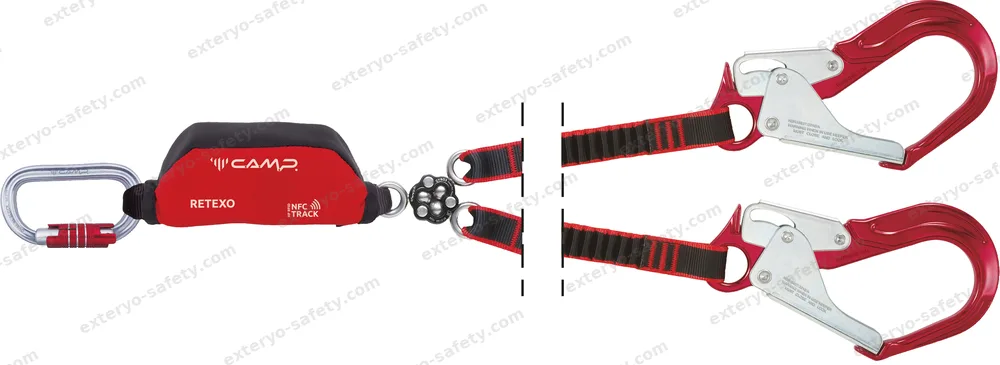7250209 - RETEXO GYRO REWIND + 2125 + 2x2148 105-145 cm, Assorbitore di energia C.A.M.P.