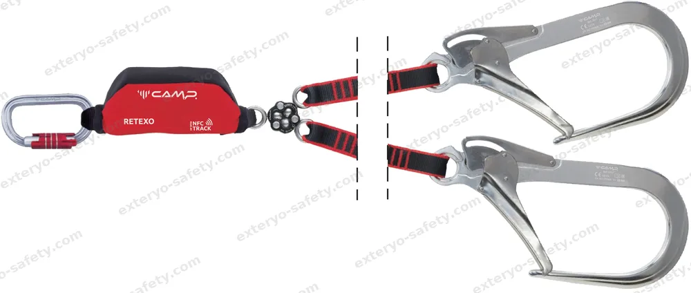 7250210 - RETEXO GYRO REWIND + 2125 + 2x098401 115-155 cm, Assorbitore di energia C.A.M.P.