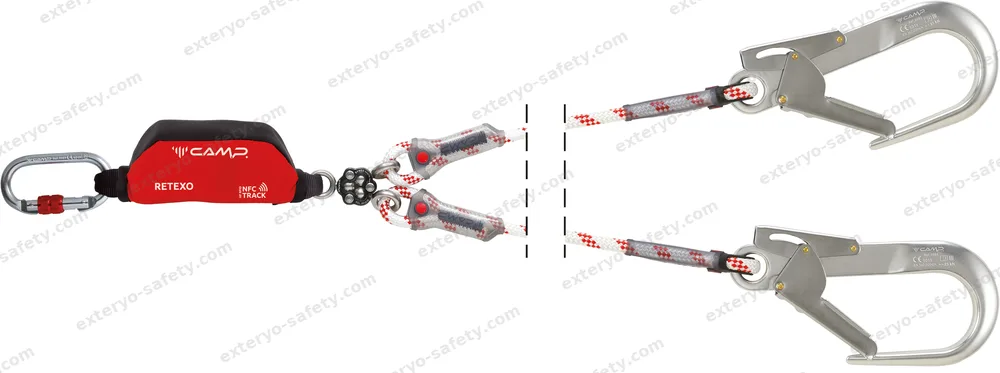 5250202 - RETEXO GYRO ROPE + 0981 + 2x0984 135 cm, Assorbitore di energia C.A.M.P.