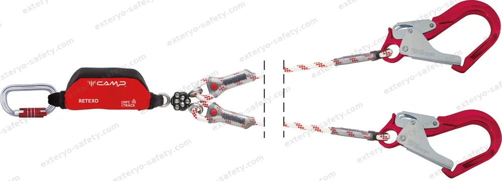 5250203 - RETEXO GYRO ROPE + 2125 + 2x2148 135 cm, Connettore C.A.M.P.