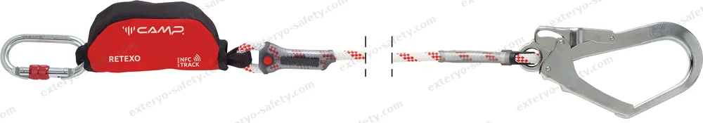 5050102 - RETEXO ROPE SINGLE + 0981 + 2017 190 cm, Assorbitore di energia C.A.M.P.