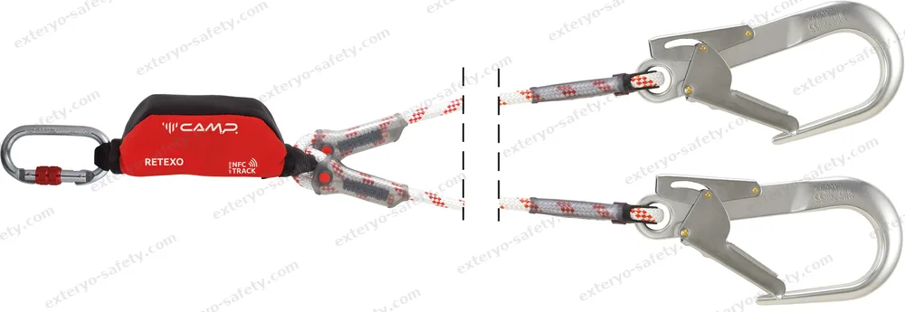 5050204 - RETEXO ROPE DOUBLE + 0981 + 2x0984 150 cm, Assorbitore di energia C.A.M.P.