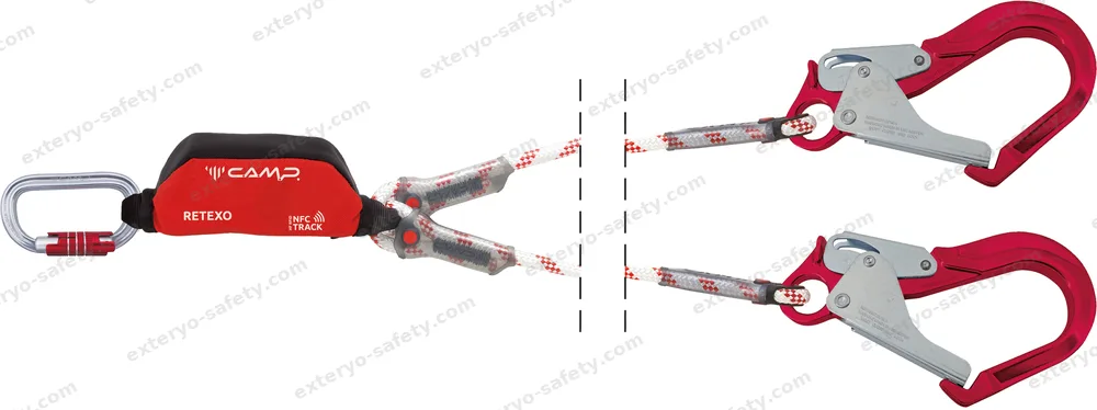 5050205 - RETEXO ROPE DOUBLE + 2125 + 2x2148 135 cm, Assorbitore di energia C.A.M.P.