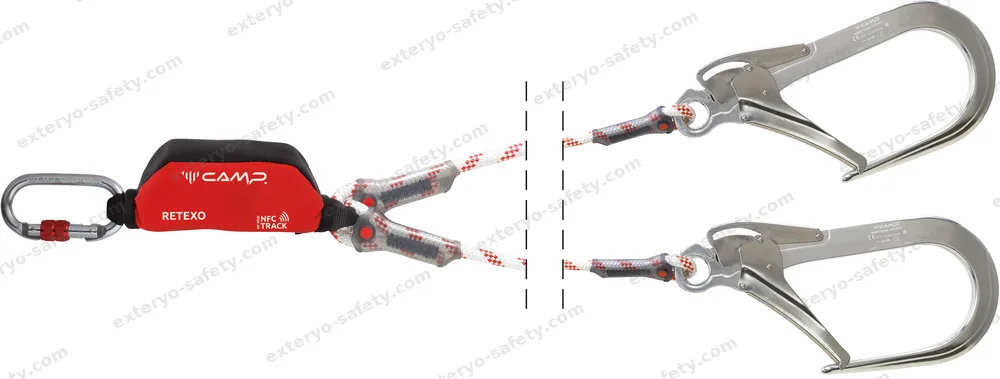 5050206 - RETEXO ROPE DOUBLE + 0981 + 2x098401 135 cm, Assorbitore di energia C.A.M.P.