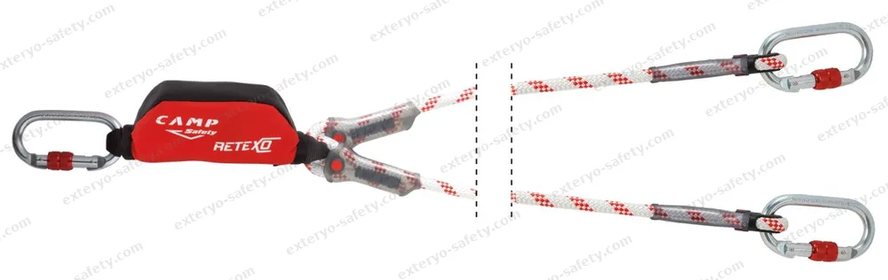5050207 - RETEXO ROPE DOUBLE + 3x0981 200 cm, Assorbitore di energia C.A.M.P.