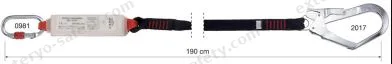6030103 - SHOCK ABSORBER WEBBING SINGLE 190 cm + 0981 + 2017, Assorbitore di energia C.A.M.P.