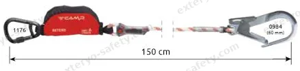5050104 - RETEXO ROPE SINGLE + 1176 + 0984 150 cm, Assorbitore di energia C.A.M.P.