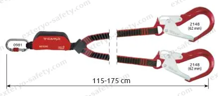 7050204 - RETEXO REWIND DOUBLE + 0981 + 2x2148 115-175 cm, Assorbitore di energia C.A.M.P.