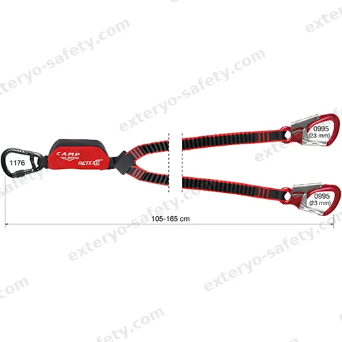 7050203 - RETEXO REWIND DOUBLE + 1176 + 2x0995 110-170 cm, Assorbitore di energia C.A.M.P.
