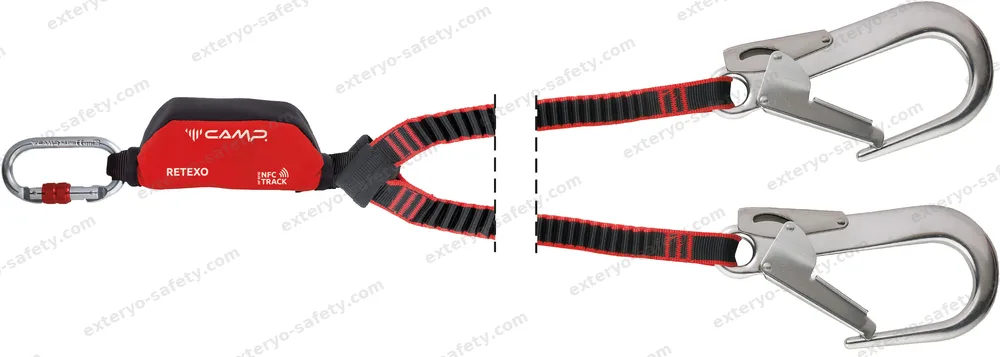 7050202 - RETEXO REWIND DOUBLE + 0981 + 2x0984 95-135 cm, Assorbitore di energia C.A.M.P.