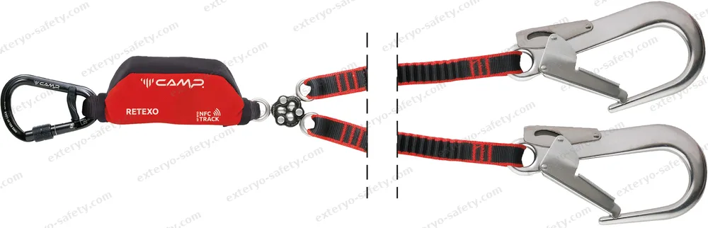 7250203 - RETEXO GYRO REWIND + 1176 + 2x0984 120-180 cm, Assorbitore di energia C.A.M.P.