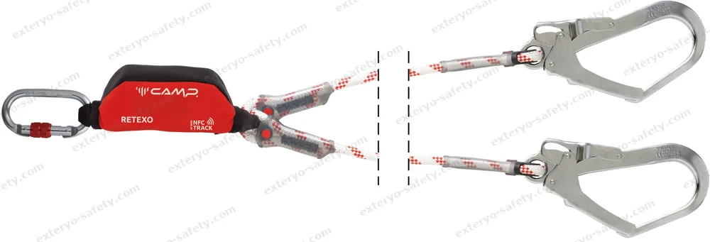 5050201 - RETEXO ROPE DOUBLE + 0981 + 2x2017 190 cm, Assorbitore di energia C.A.M.P.