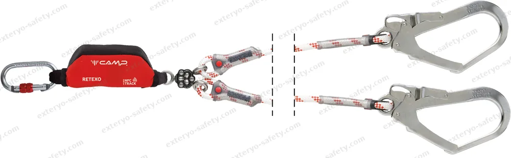 5250201 - RETEXO GYRO ROPE + 0981 + 2x2017 150 cm, Assorbitore di energia C.A.M.P.