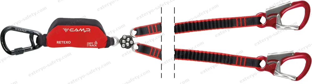 7250202 - RETEXO GYRO REWIND + 1176 + 2x0995 95-135 cm, Assorbitore di energia C.A.M.P.