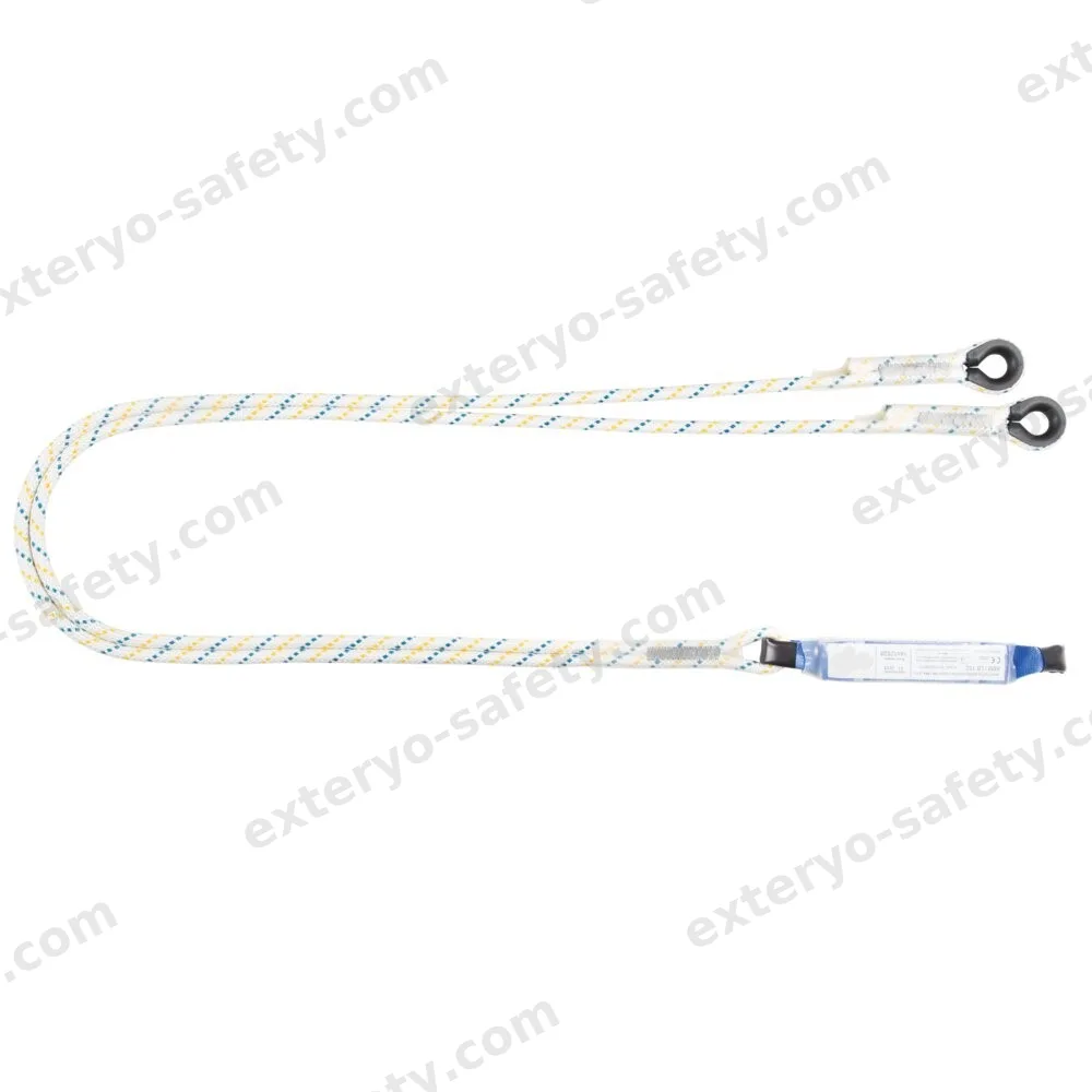 DOPPIO CORDINO DI TRATTENUTA CON ASSORBITORE ABM + LB102 15 (1,5 MT.) , Dispositivo anticaduta SINECURA